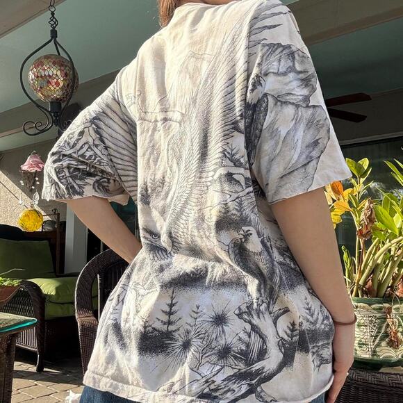 Vintage AOP Bald Eagle Shirt - Picture 3 of 5